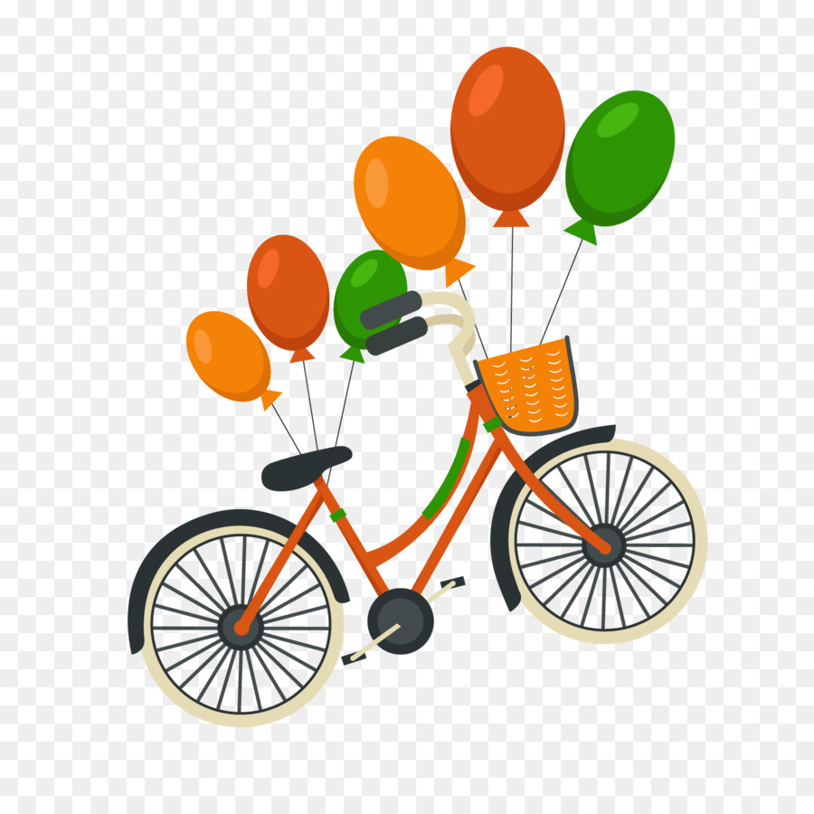 Bicicleta，Globos PNG