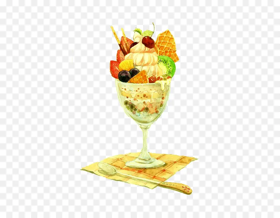 Helado，Parfait PNG