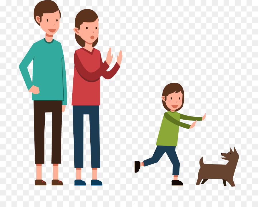 Familia Con Perro，Padres PNG