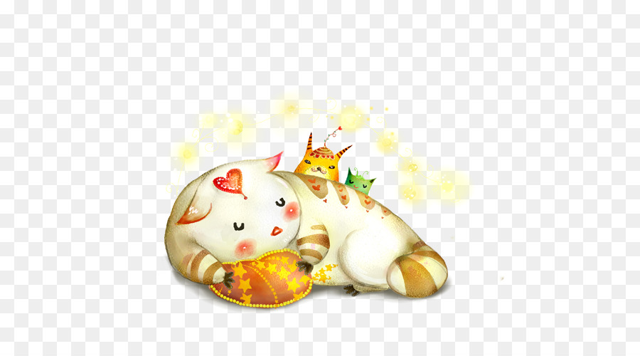 Gato Durmiendo，Lindo PNG