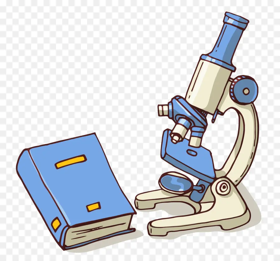 Microscopio Y Libro，Laboratorio PNG