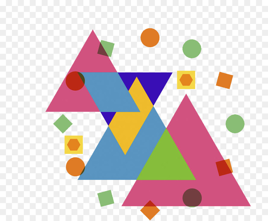 Formas Coloridas，Triangulos PNG