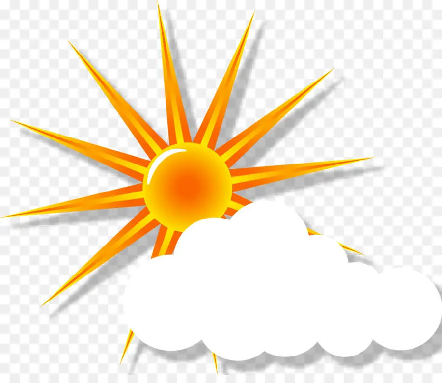 Sol Y Nube，Soleado PNG