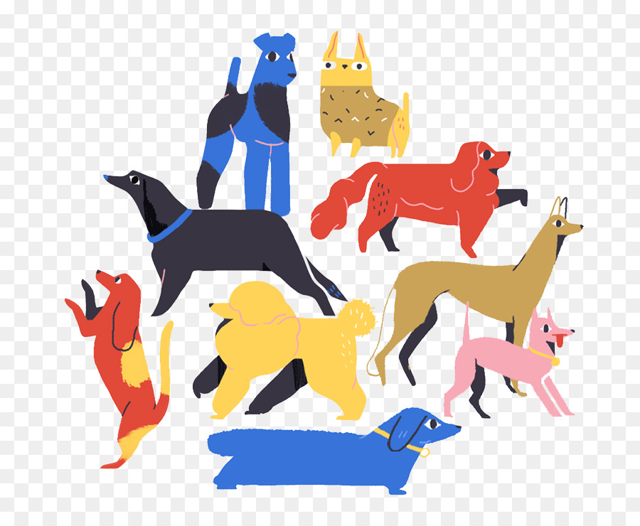 Perros Coloridos，Mascotas PNG