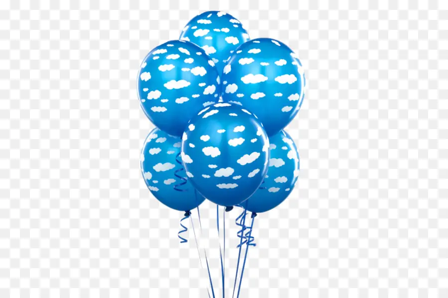 Globos Azules，Nubes PNG