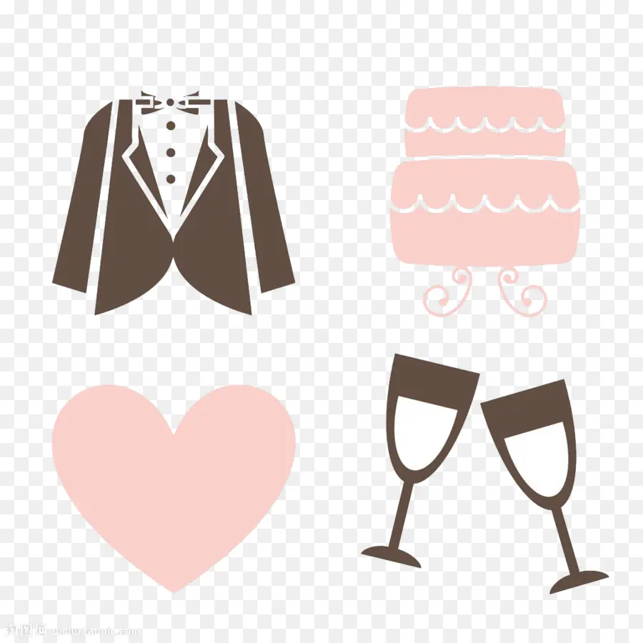 Iconos De Boda，Casamiento PNG