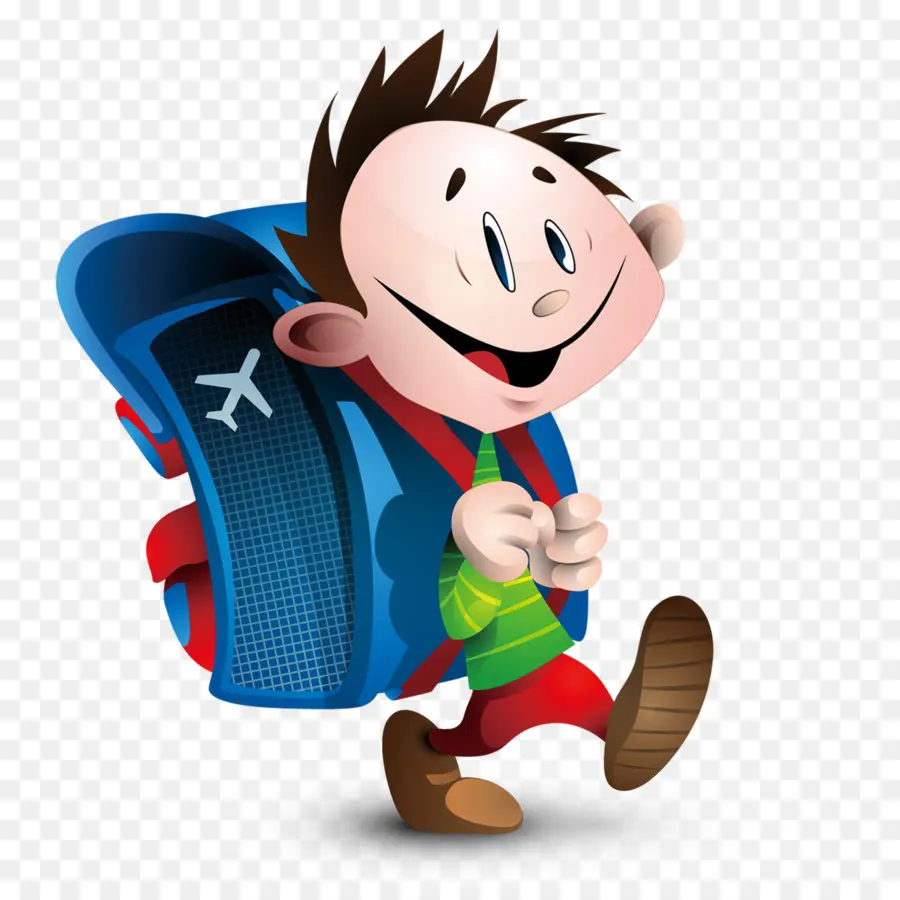 Niño Con Mochila，Niño PNG