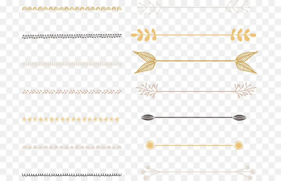 Lineas Decorativas，Flechas PNG