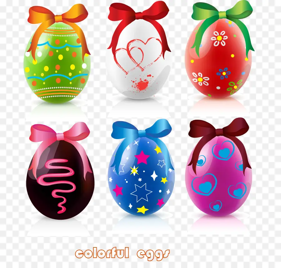 Huevos Decorados，Vistoso PNG