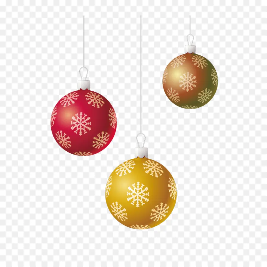 Adornos Navideños，Rojo PNG