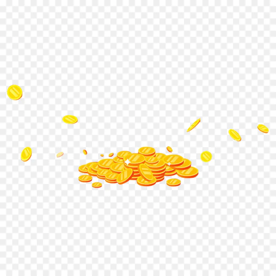 Monedas De Oro，Dinero PNG