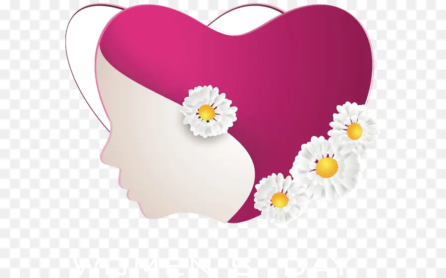 Corazón Con Flores，Perfil PNG