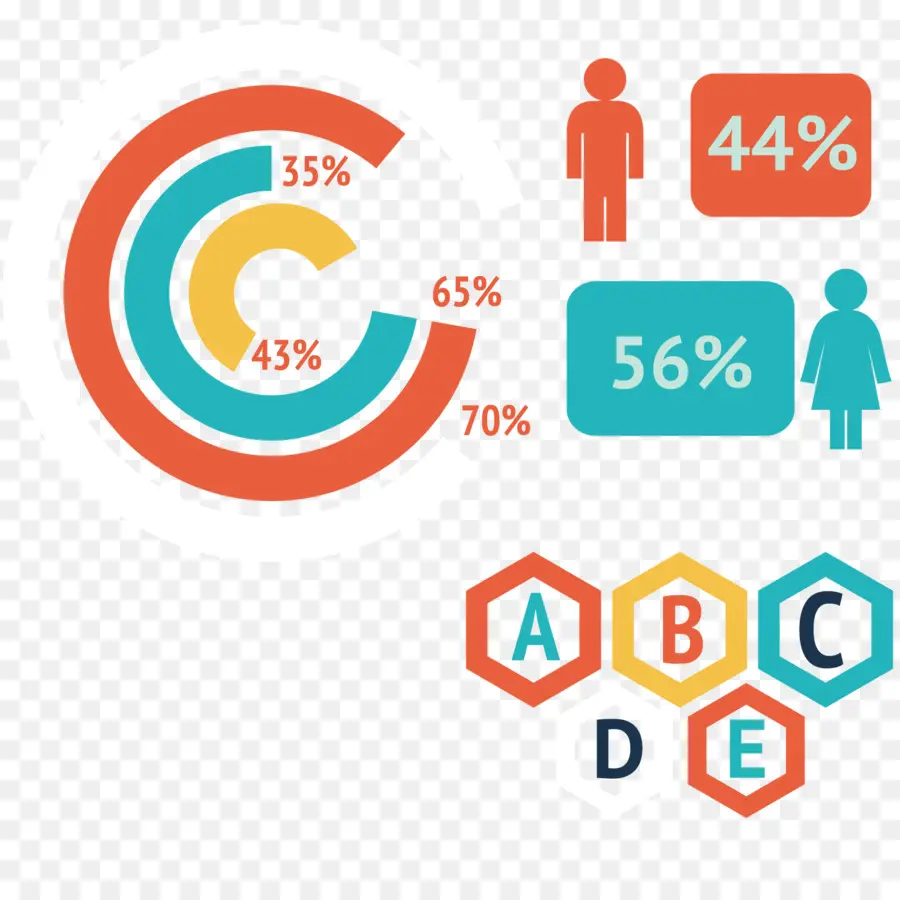 Infografía，Estadística PNG