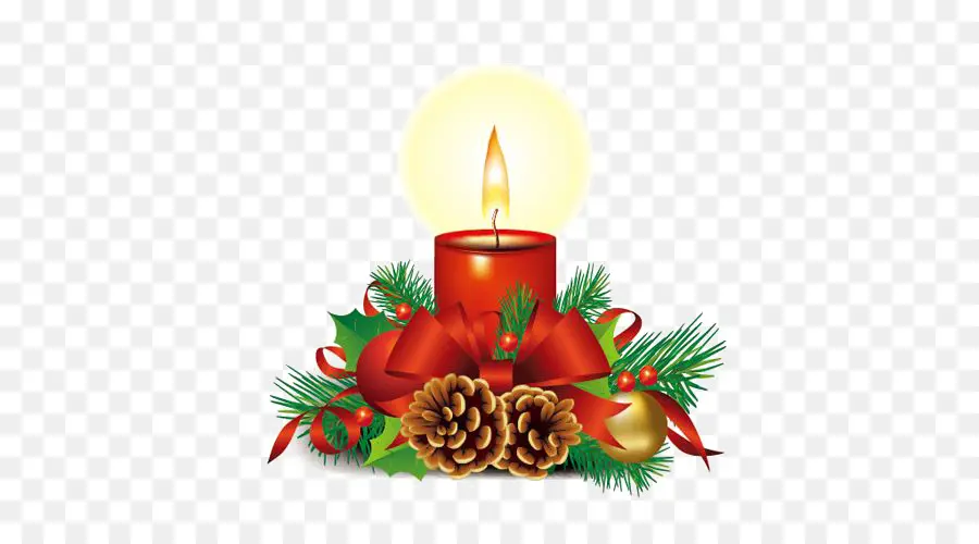 Velas De Navidad，Acebo PNG