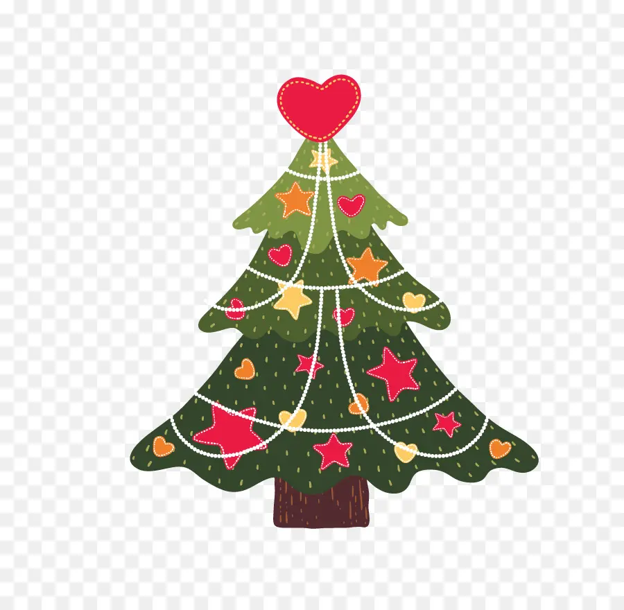 Árbol De Navidad Decorado，Navidad PNG