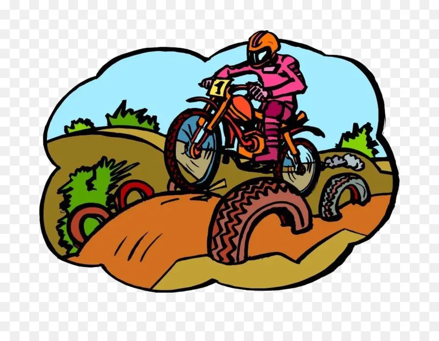 Motociclista，Moto De Cross PNG