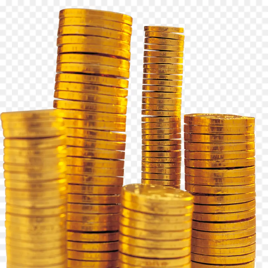 Monedas De Oro，Dinero PNG