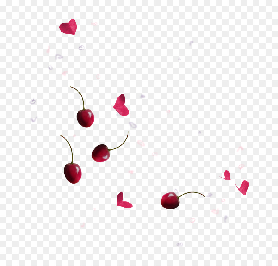 Cerezas Y Corazones，Fruta PNG