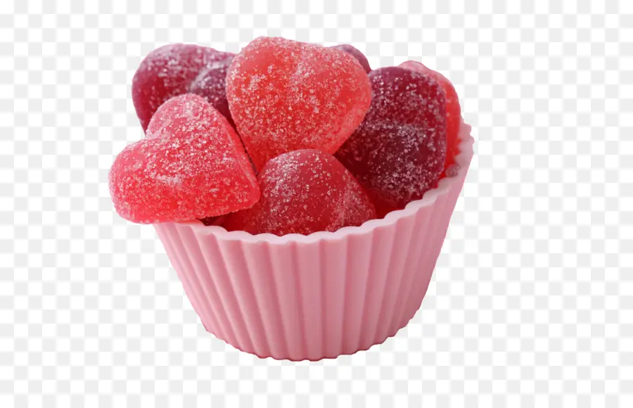 Gomitas En Forma De Corazón，Dulces PNG