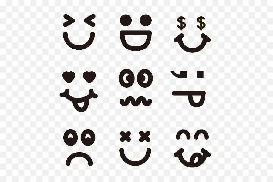 Emojis，Caras PNG