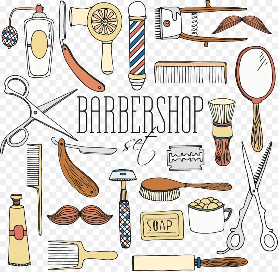 Herramientas De Barbería，Cabello PNG