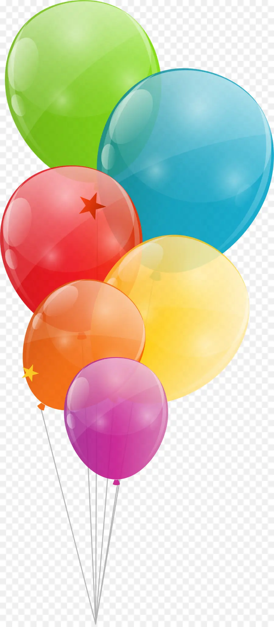 Globos Coloridos，Rojo PNG