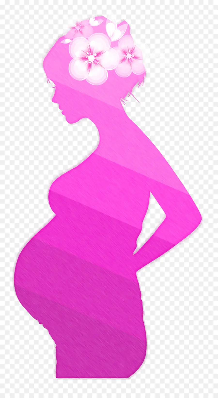 Mujer Embarazada，Silueta PNG