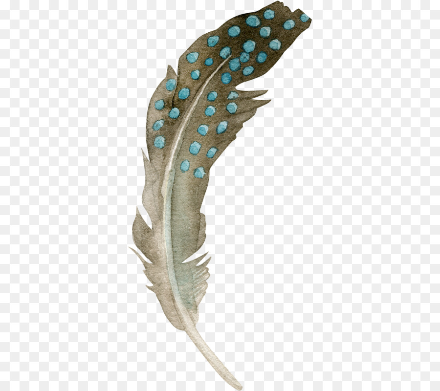 Pluma，Puntos Azules PNG