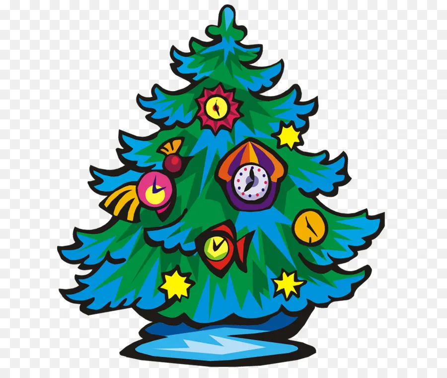 Árbol De Navidad Colorido，Navidad PNG