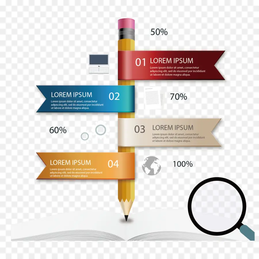 Infografía De Lápiz，Lápiz PNG