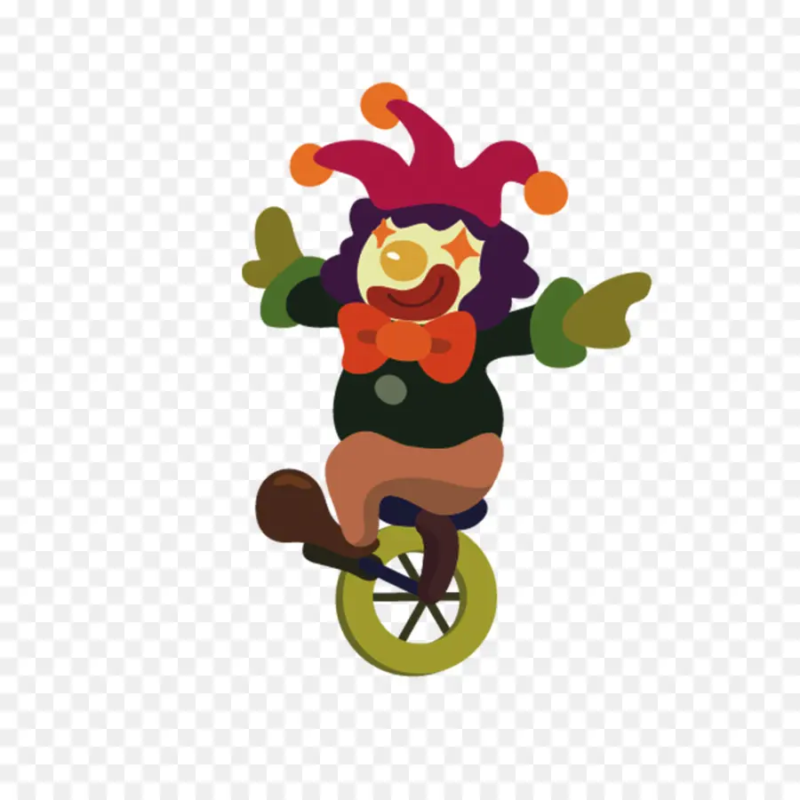 Payaso En Monociclo，Circo PNG