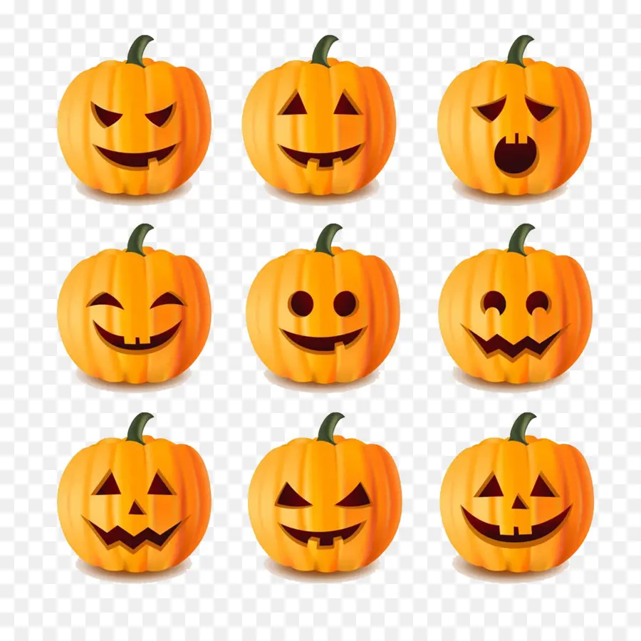 Calabazas，Jack O' Linternas PNG