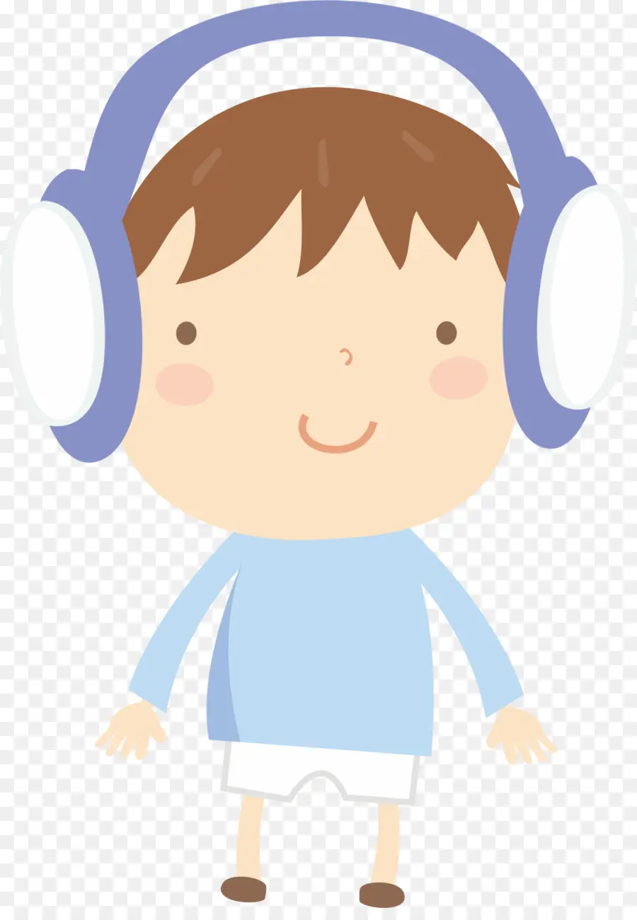 Niño Con Auriculares，Niño PNG