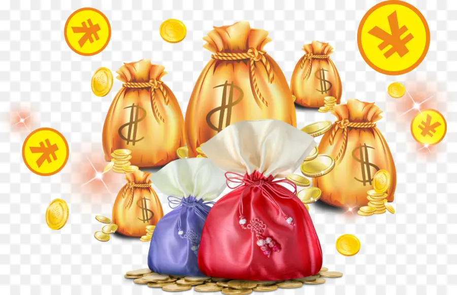 Bolso De Mano，Dinero PNG