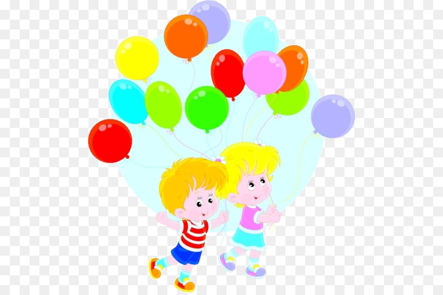 Niños Con Globos，Niños PNG