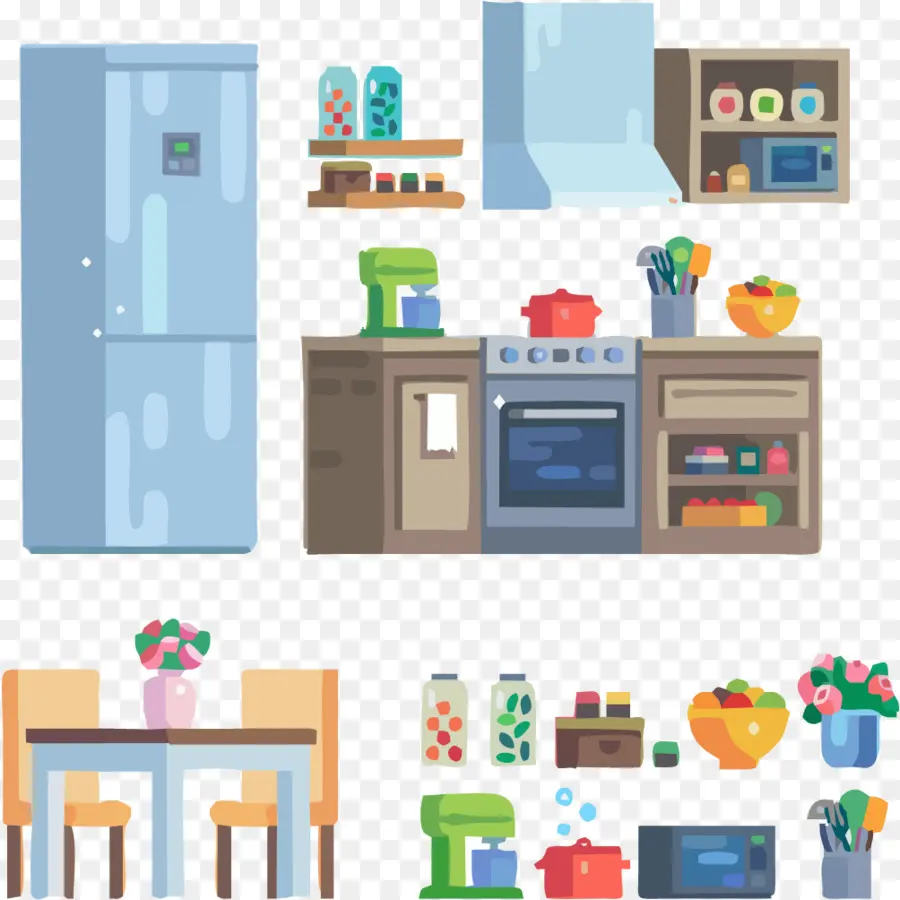 Refrigerador，Animación PNG