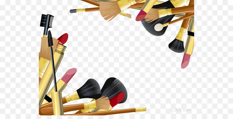 Pinceles De Maquillaje，Productos Cosméticos PNG