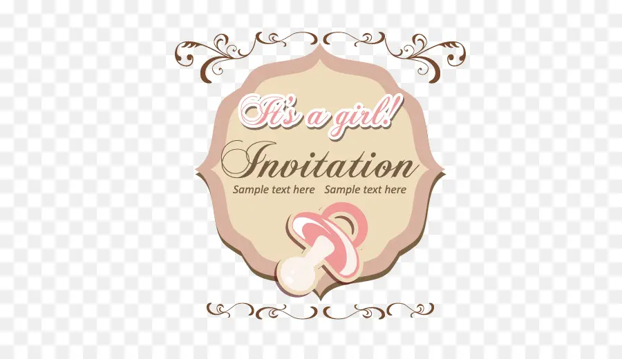 Invitación De Niña，Bebé PNG