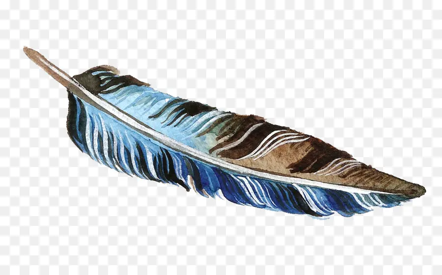 Pluma，Azul PNG