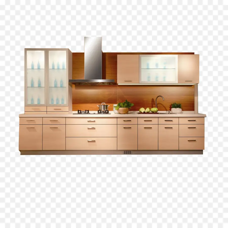 Gabinetes De Cocina De Madera，Cocina PNG