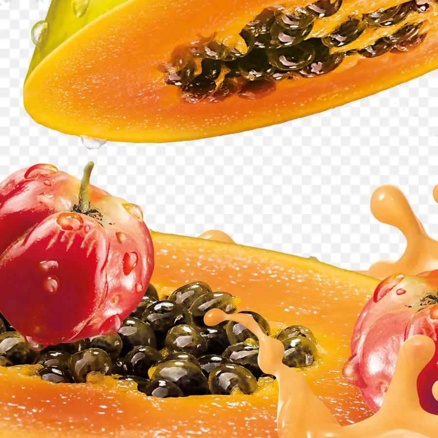 Papaya Y Cereza，Jugo PNG