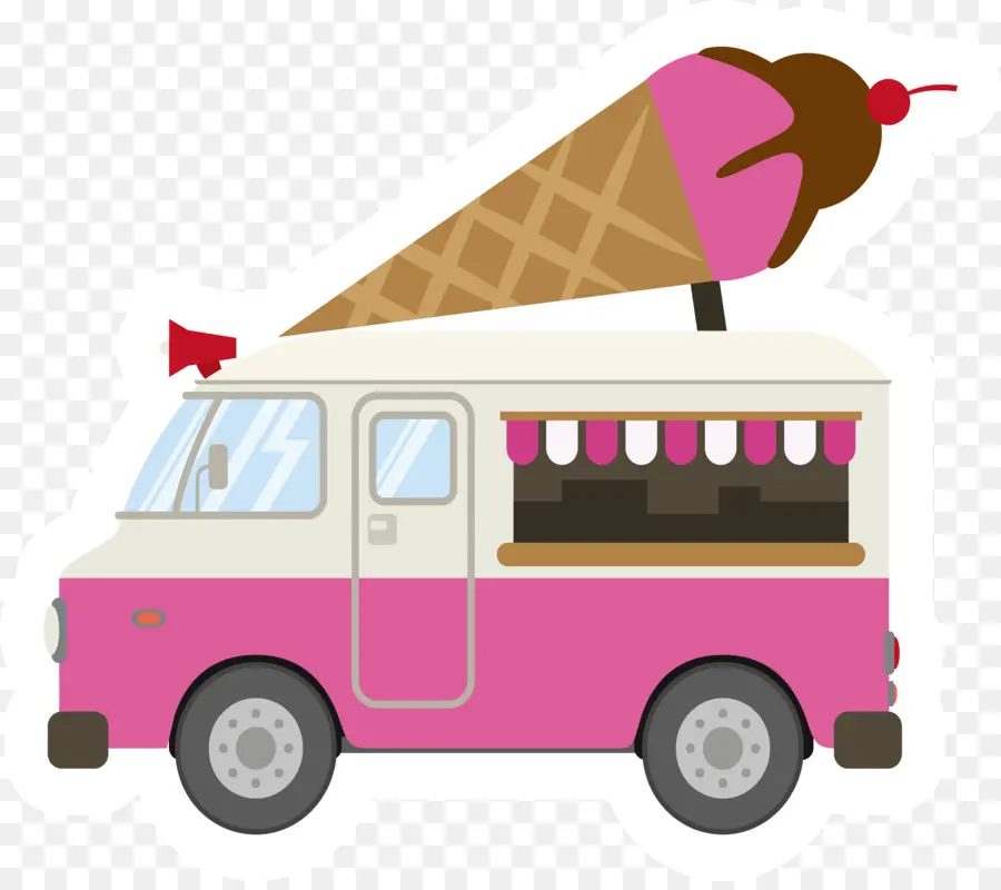 Helado，Coche PNG