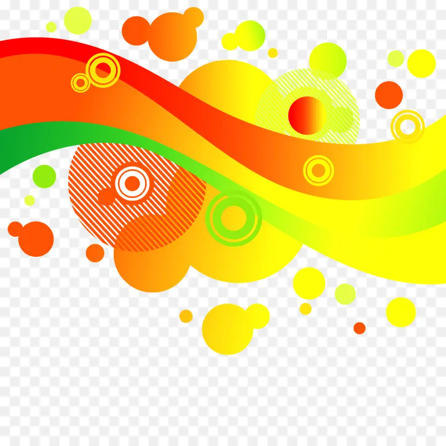 Olas De Colores，Círculos PNG