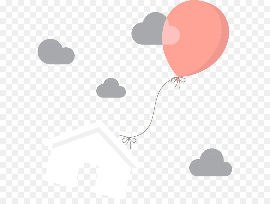 Globo Rojo，Nubes PNG