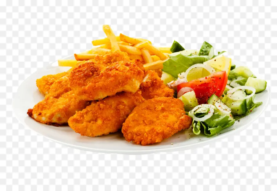 Nuggets De Pollo，Papas Fritas PNG