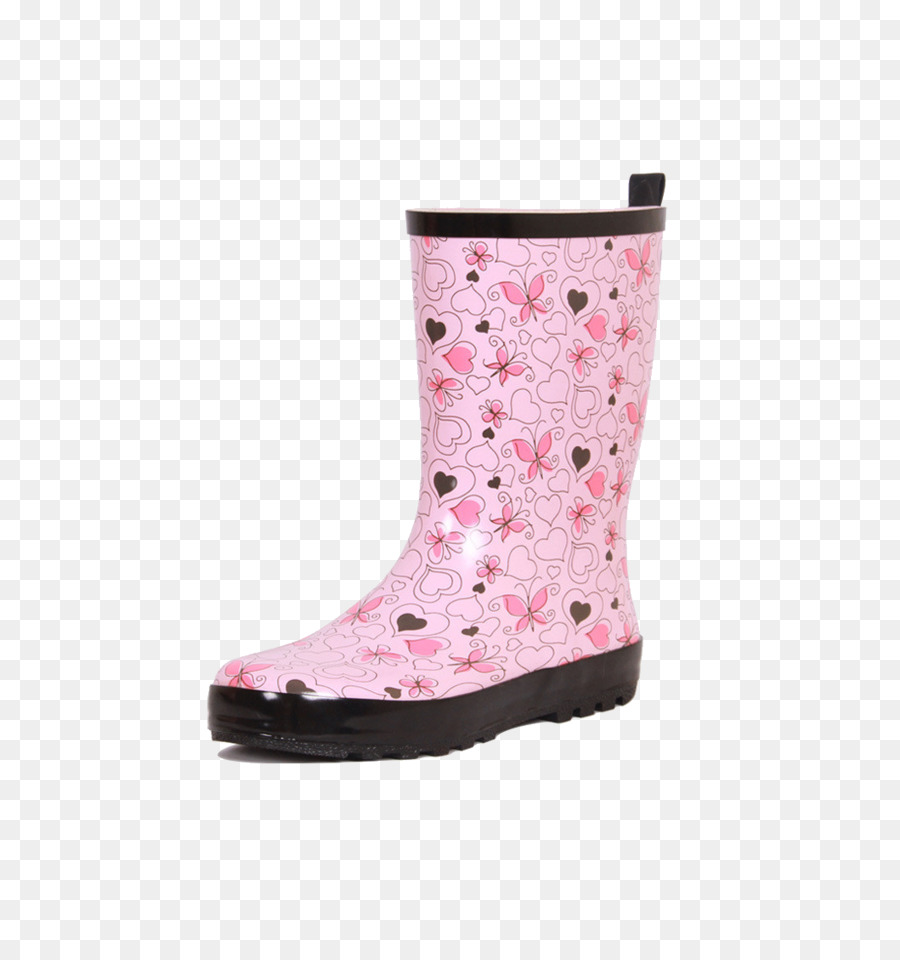 Bota De Lluvia Rosa，Bota PNG