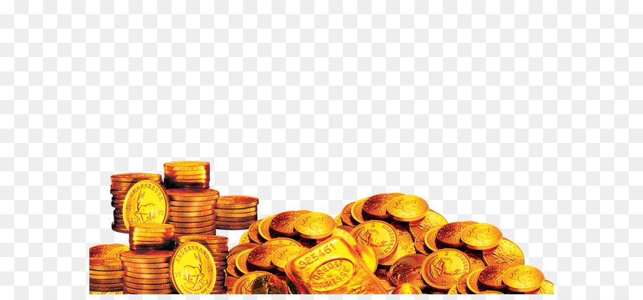 Monedas De Oro，Dinero PNG