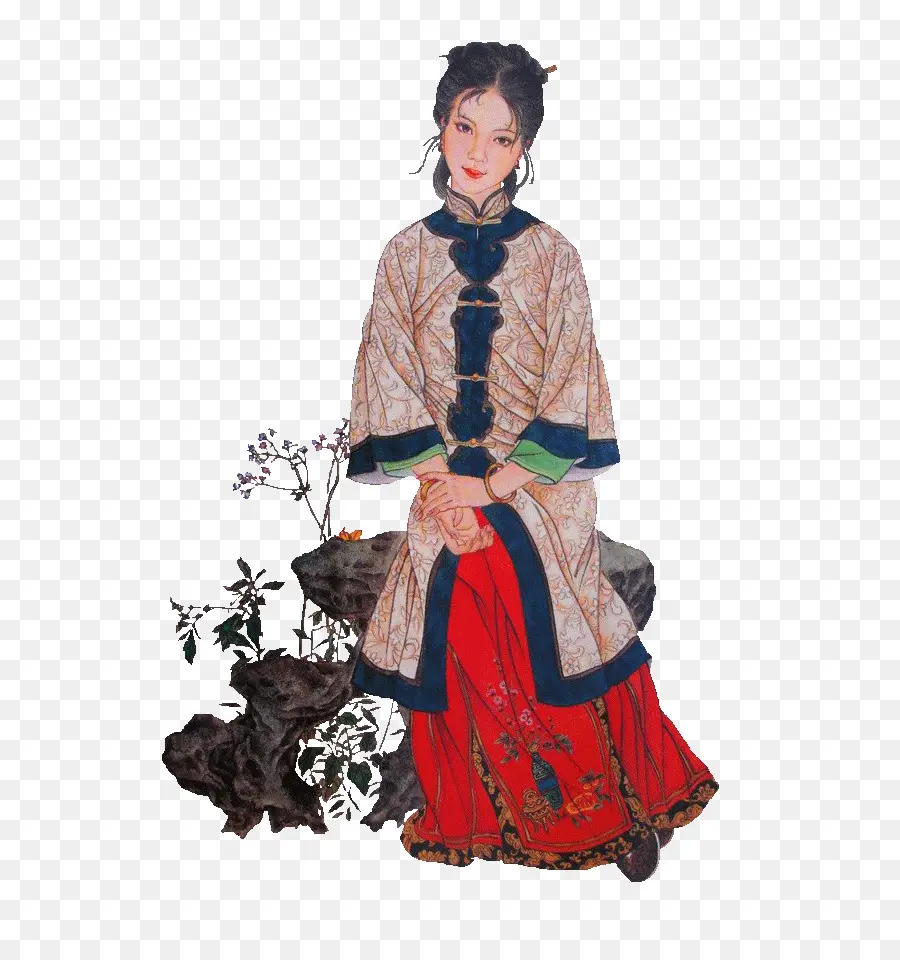 Vestido Tradicional，Mujer PNG