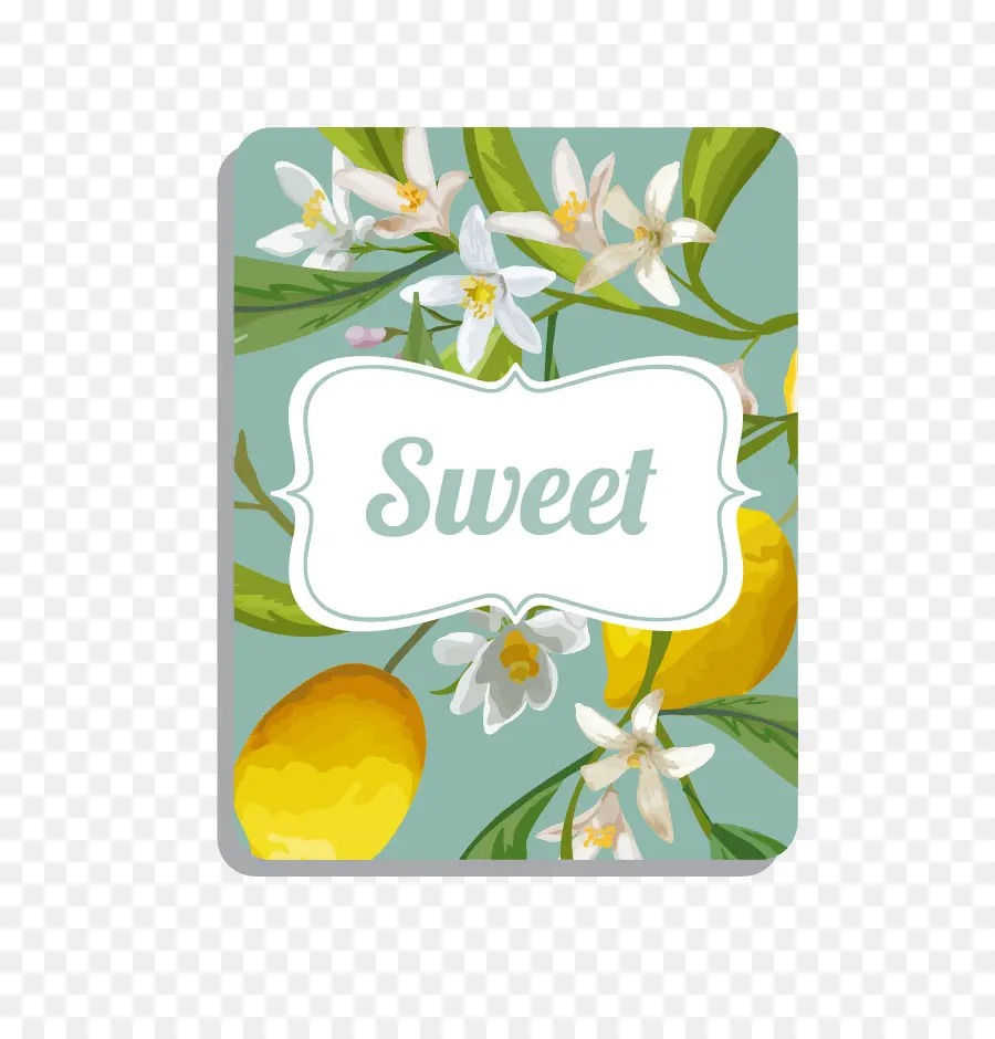 Dulce Etiqueta，Flores PNG