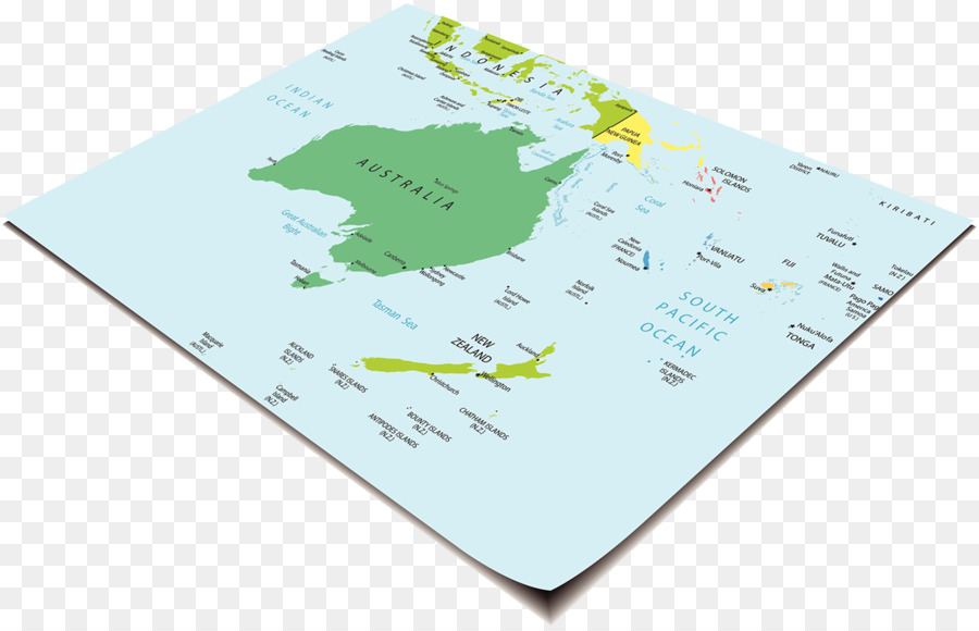 Mapa De Australia，Continente PNG